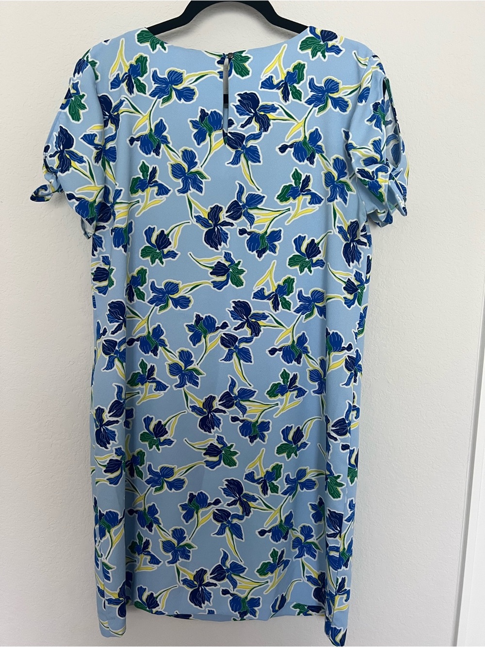 Banana Republic Blue Floral Short Sleeve Dress - Picture 6 of 6